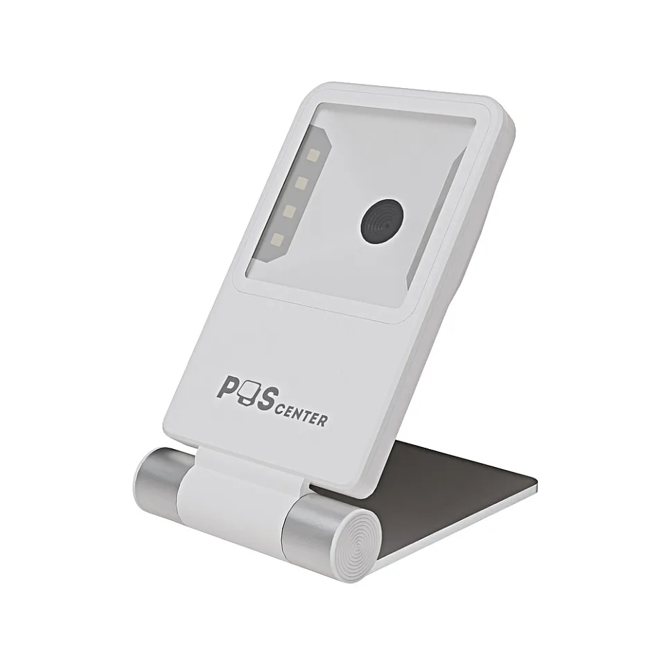 Сканер штрих-кода POScenter Flip, настольный, USB, белый, с кабелем 1.5 м