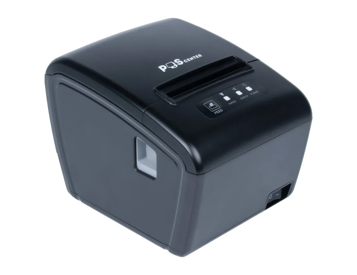 Принтер чеков Poscenter RP-100W (80мм, 260 мм/сек, автоотрез, RS232+USB+LAN+wifi) черный